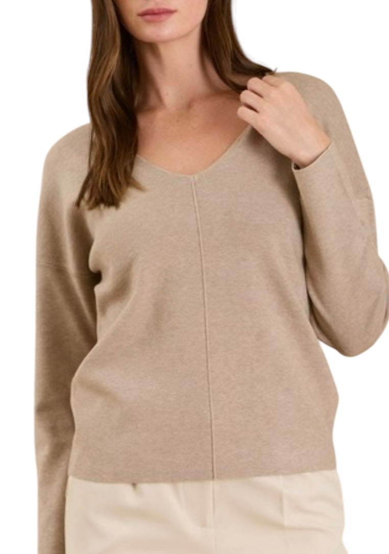 The Isabela Taupe Sweater