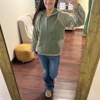 Green colored aAll Day zip up hoody 