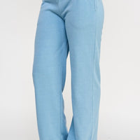 The Catie Lt Blue Straight Jogger