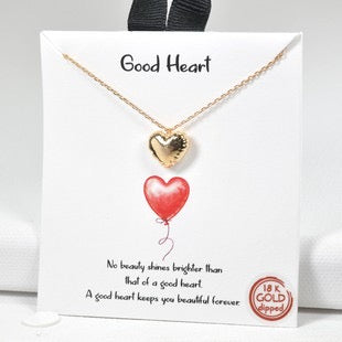 Good Heart Necklace (Gold & Silver)