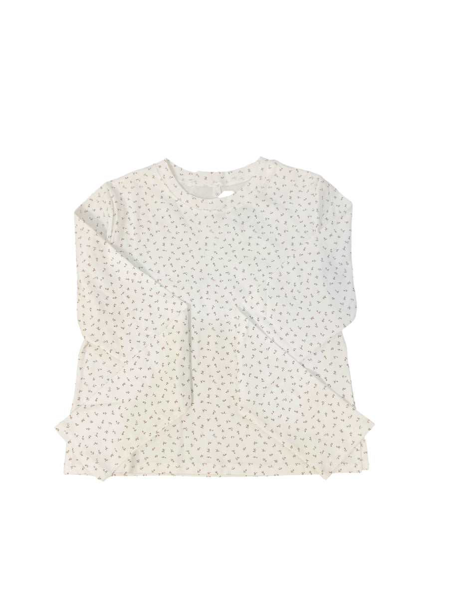 The Hazel Cream Ditsy Floral Knit Top