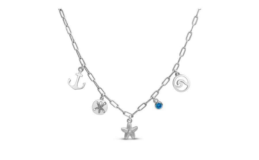 Make a wish upon a starfish. Charm Necklace