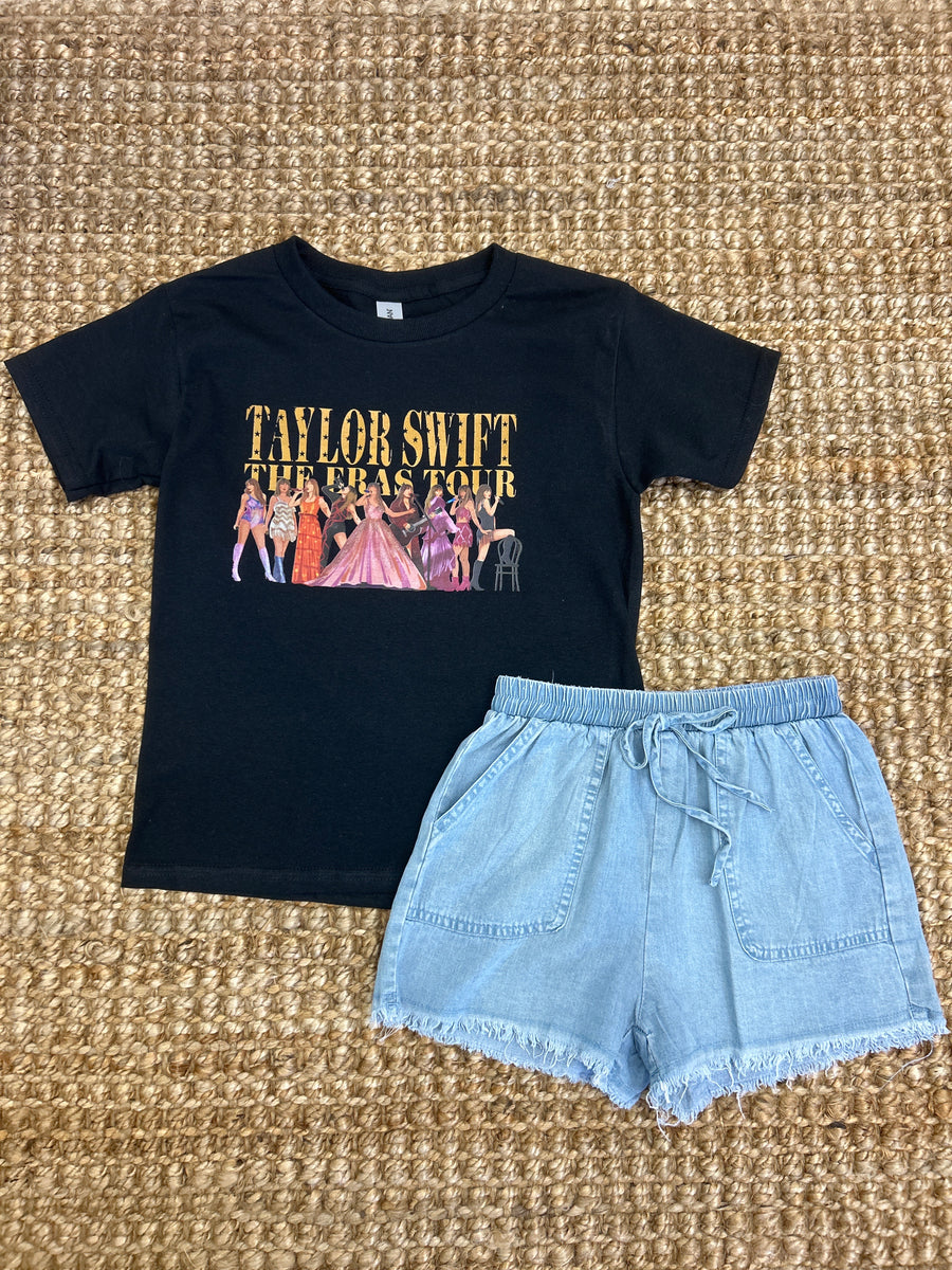 Youth TS The Eras Tour Black Tee