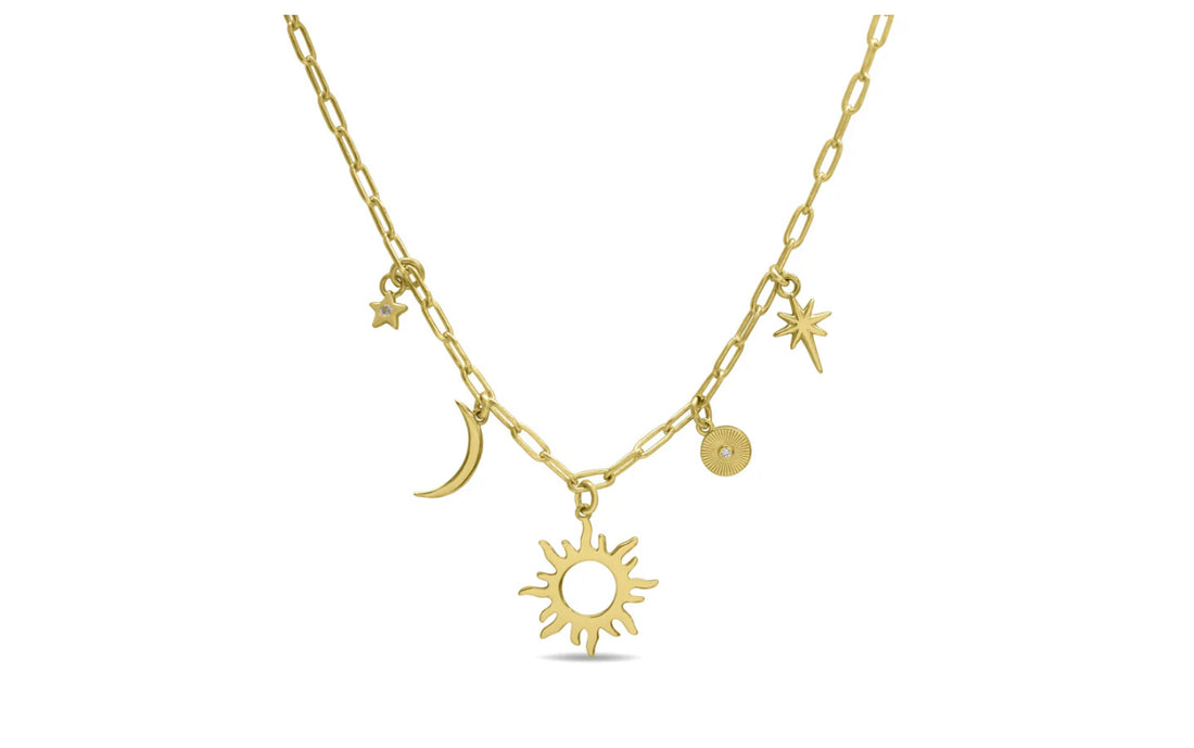 Dream Big. Sparkle More. Shine Bright. Charm Necklace