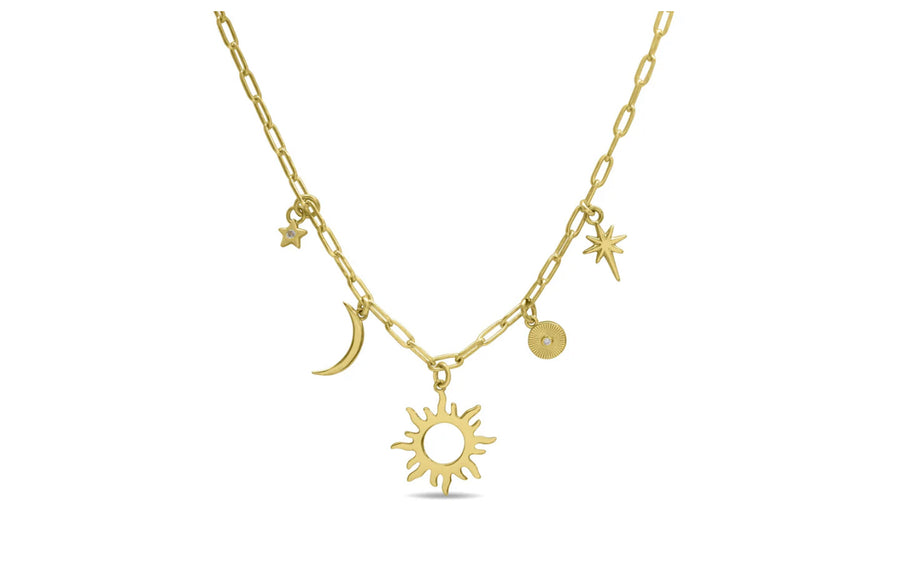 Dream Big. Sparkle More. Shine Bright. Charm Necklace