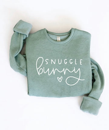 Snuggle Bunny Buttery Soft Crewneck Black Lettering