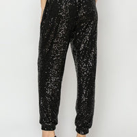 The Casi Black Sequins Joggers