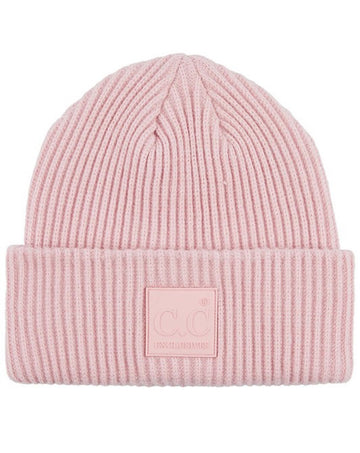 C.C Ribbed Knit Beanie