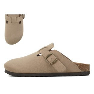 The Cass Taupe Clogs