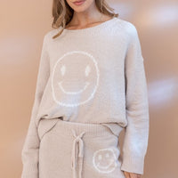 Full Of Smiles Soft Sweater Shorts