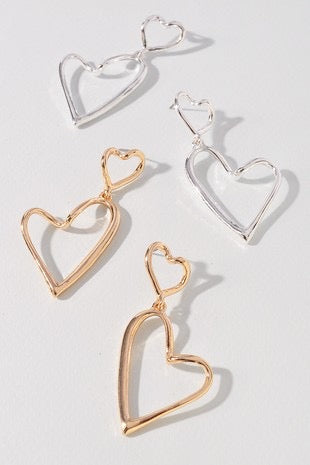 Heart Dangle Earrings