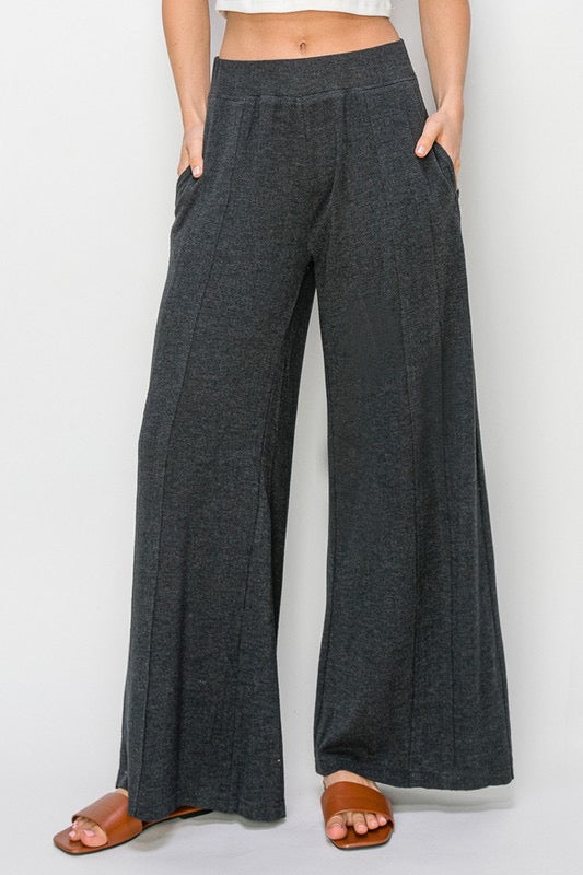 Risen Charcoal Wide Leg Pants