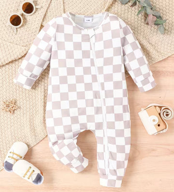 Baby Checkered Zip Onsiei