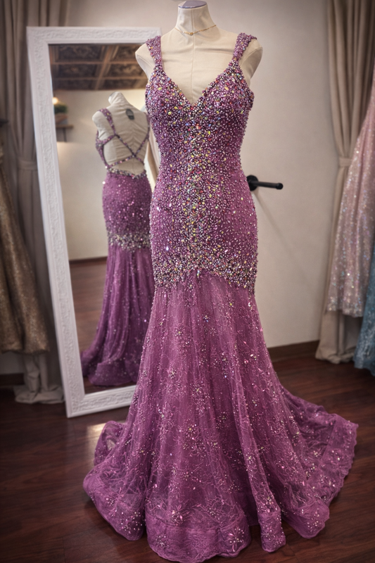 Bridal Elegance Custom Beaded Mermaid Gown