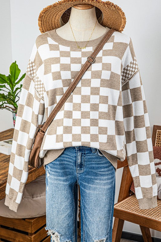 The Juliana Checkered Sweater