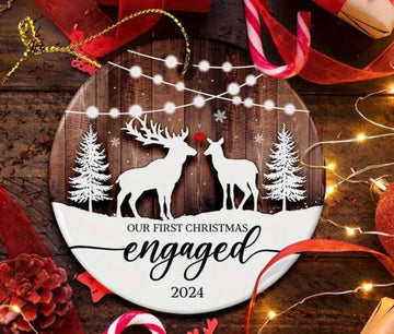 Our First Christmas Engaged 2024 Ornament