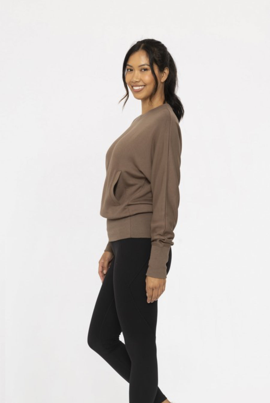 The Jamie Java Dolman Sleeve Crewneck