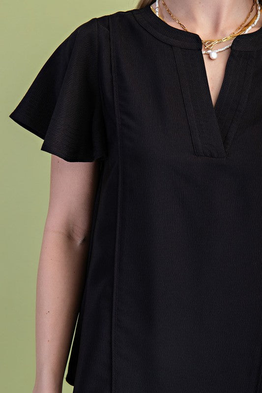 The Maxine Notched Neck Top