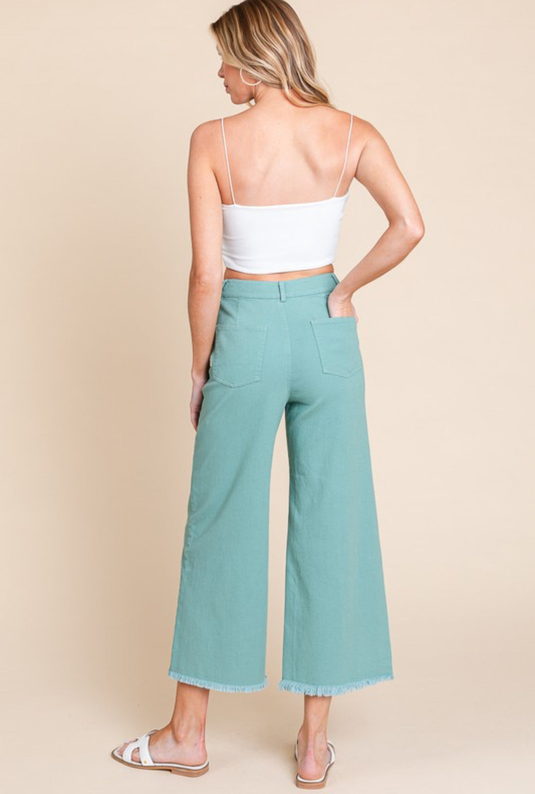 The Lenny Sage Wide Leg Pants