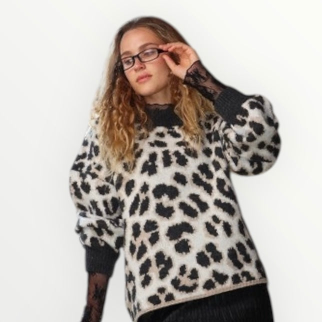 The Chelsea Leopard Knit Sweater