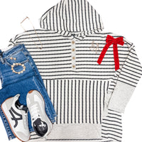 The Molly Stripe Hooded Top