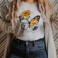 Don’t Rush Your Growth Butterfly White Tee