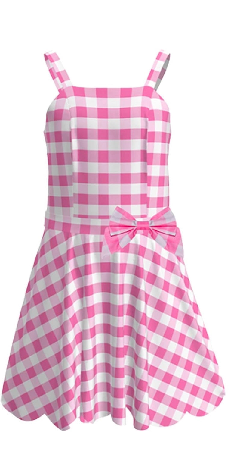 Kids Pink Barbie Movie Dress