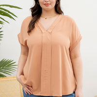 PLUS The Carmen Sienna V Neck Blouse