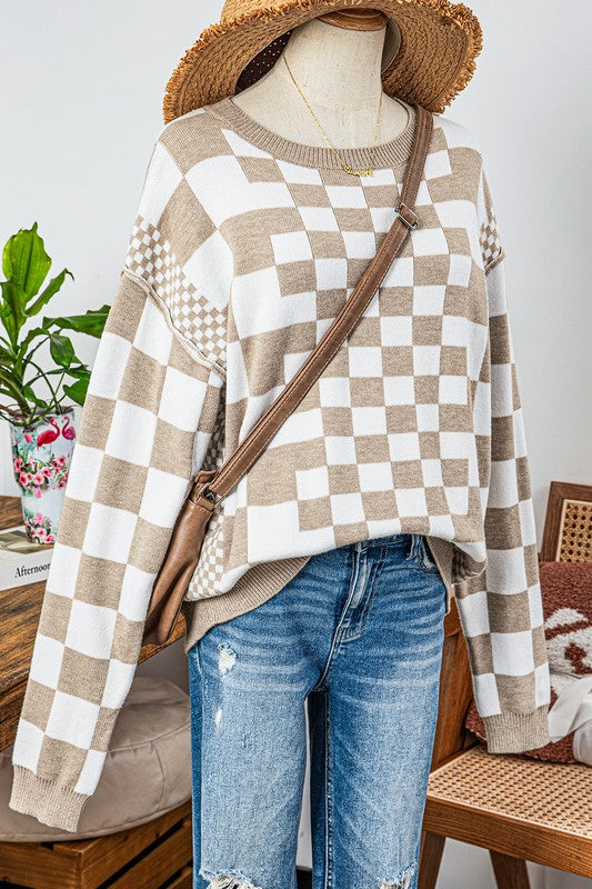 The Juliana Checkered Sweater