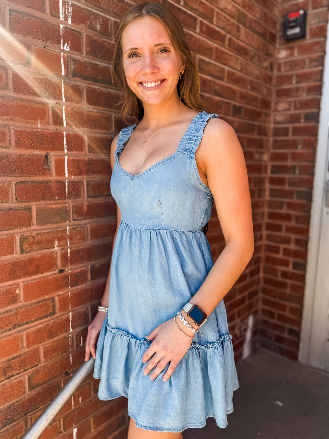 The Reggi Chambray Dress