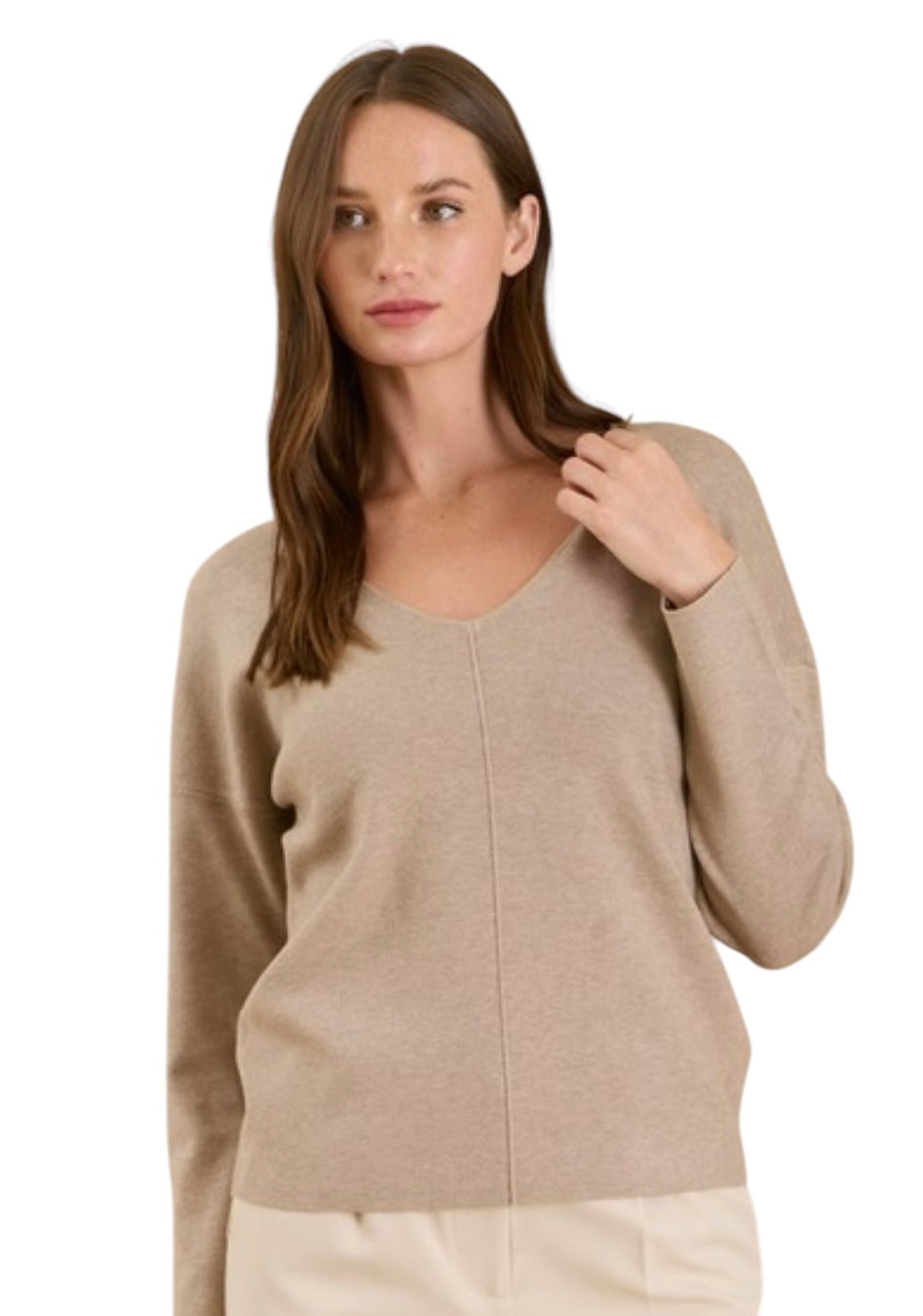 The Isabela Taupe Sweater