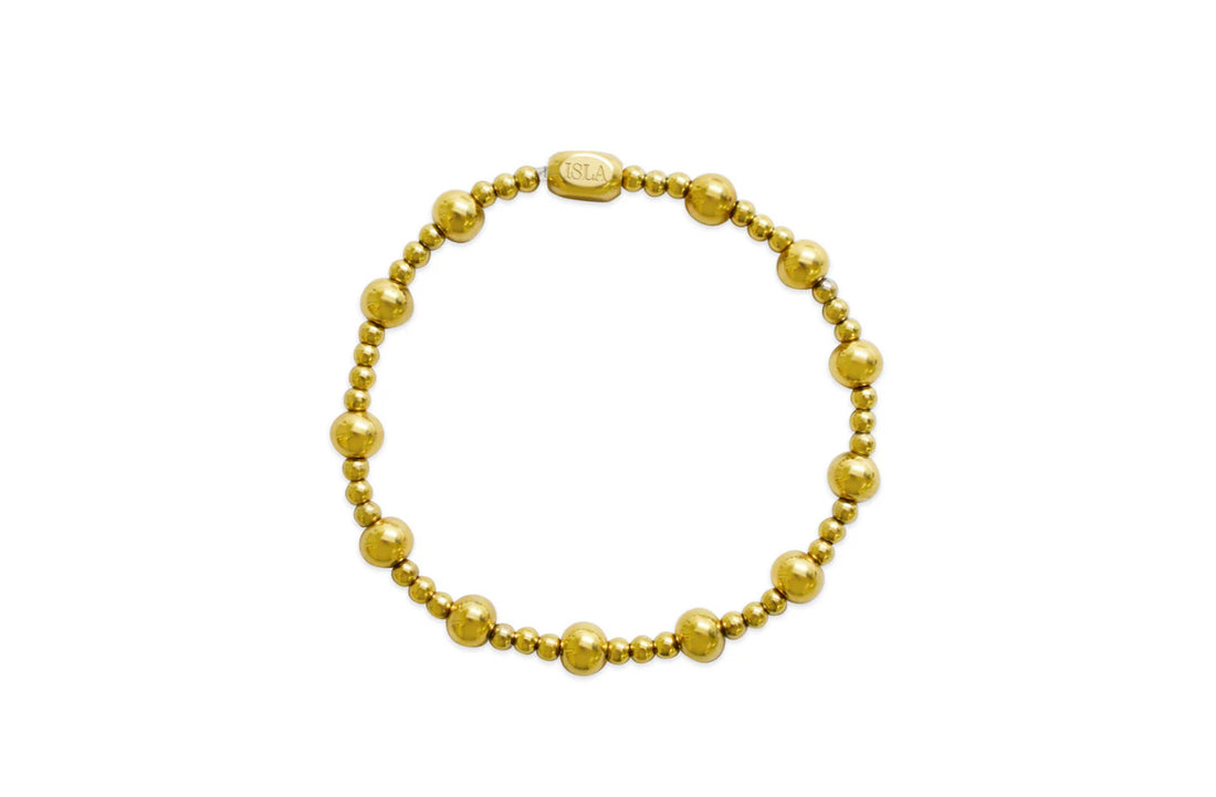 Isla Stretch Bracelet Plain Ball 3+6mm 3/1