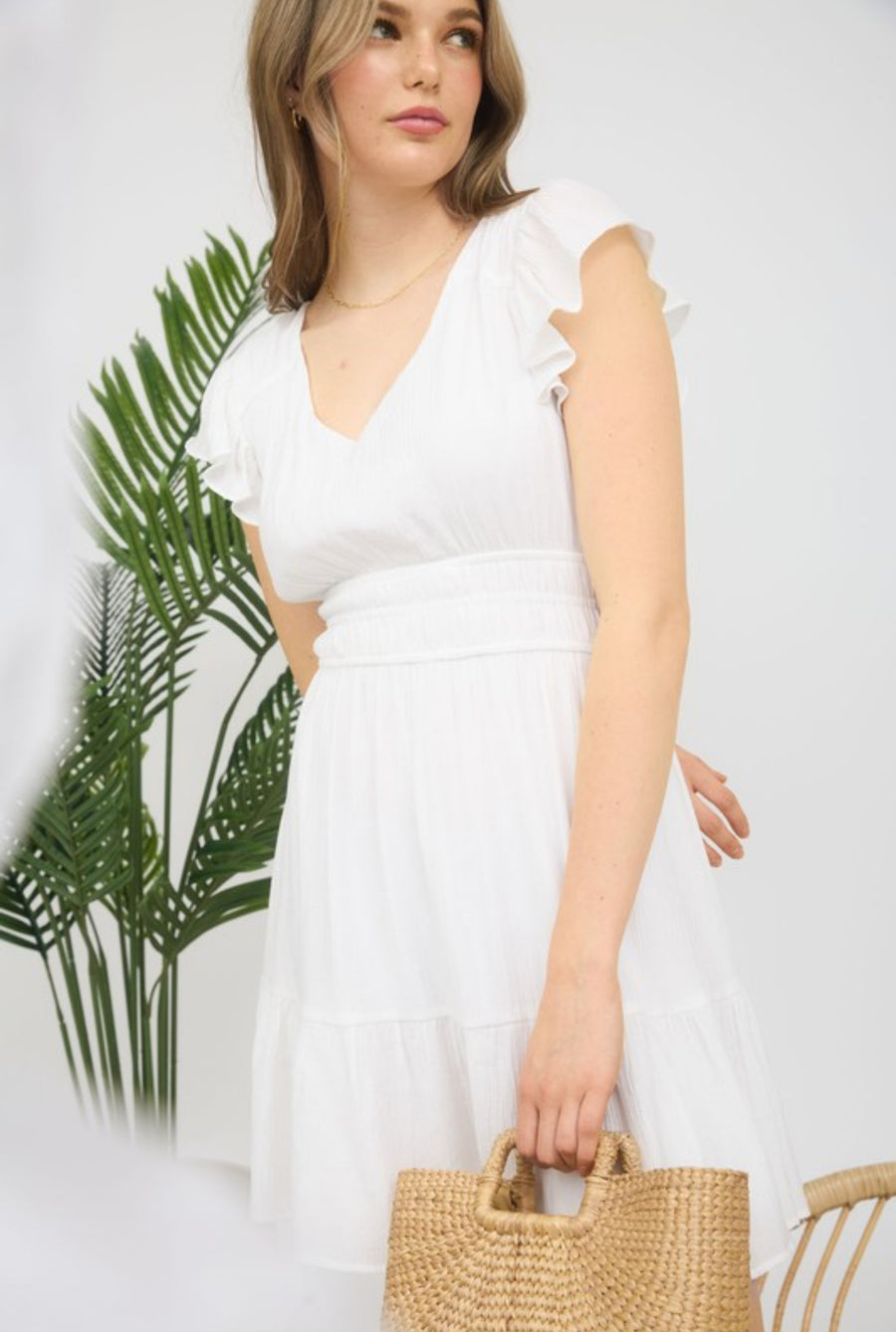 The Cara White Dress