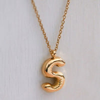 The Mia Initial Bubble Necklace