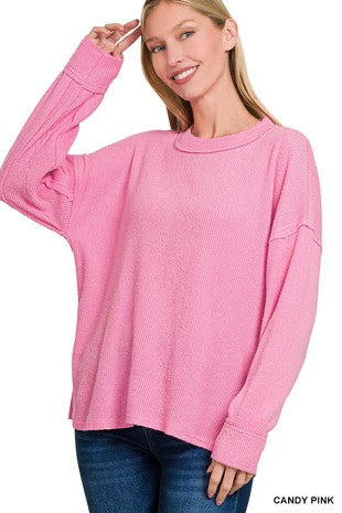 The Haley Candy Pink Sweater