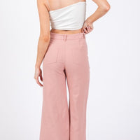 The Lenny Pink Wide Leg Pants