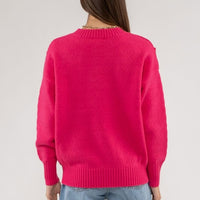 The Clarissa Fuchsia Sweater
