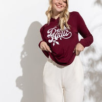 Deck The Halls Hooded Long Sleeve