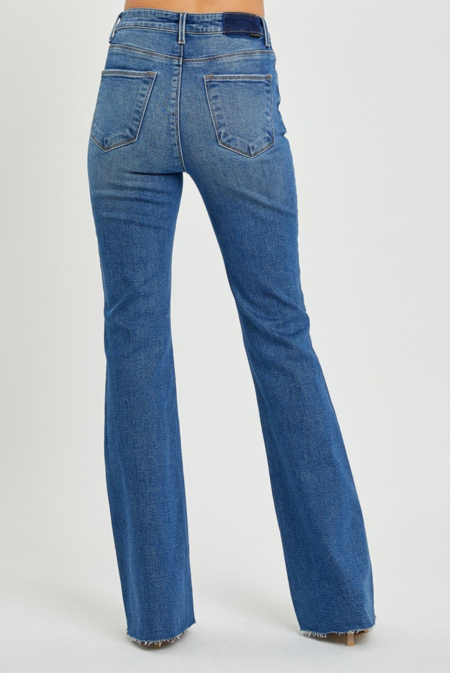 Risen High Rise Flare Jeans