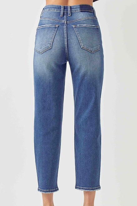 Risen High-Rise Mom Fit Jeans