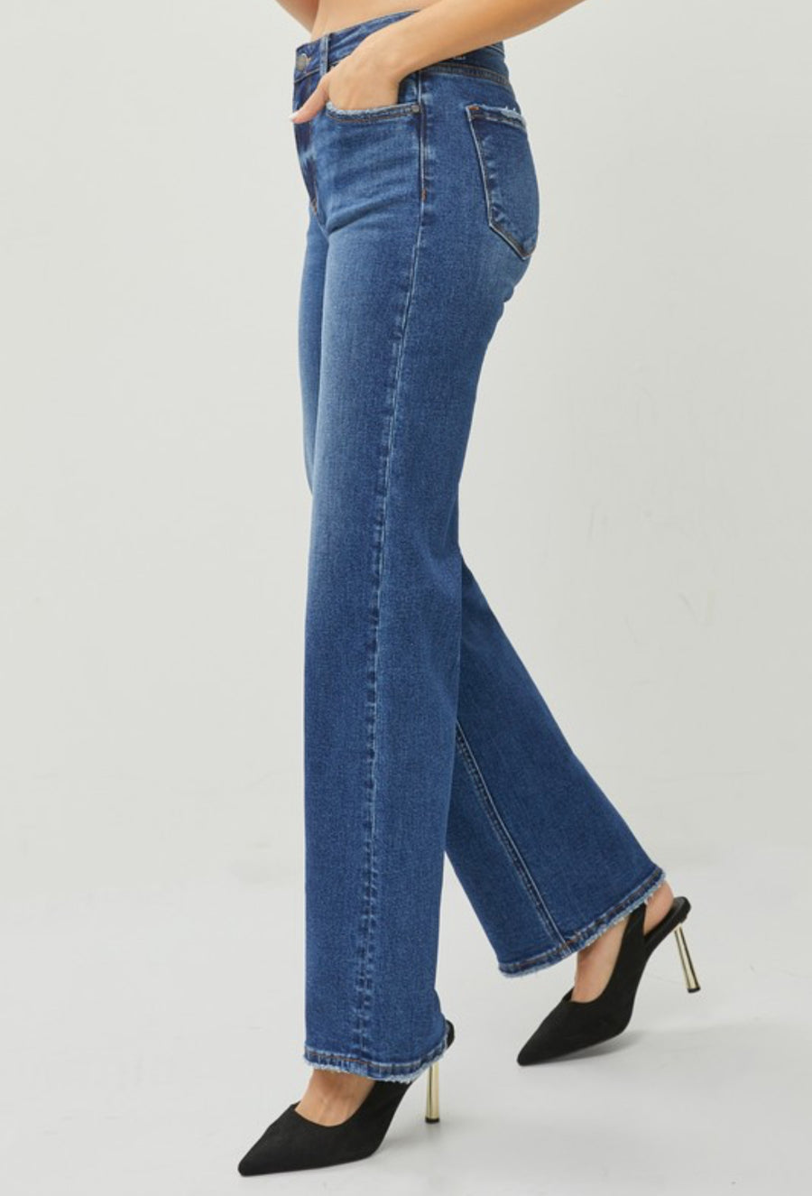 Risen High Rise Straight Jean