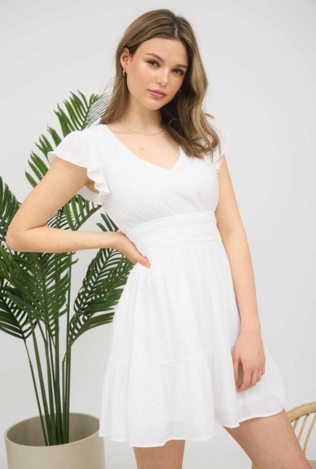 The Cara White Dress