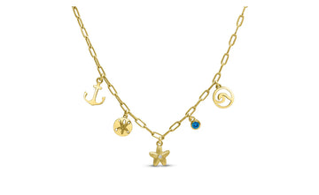 Make a wish upon a starfish. Charm Necklace