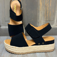 The Blast Black Sandals