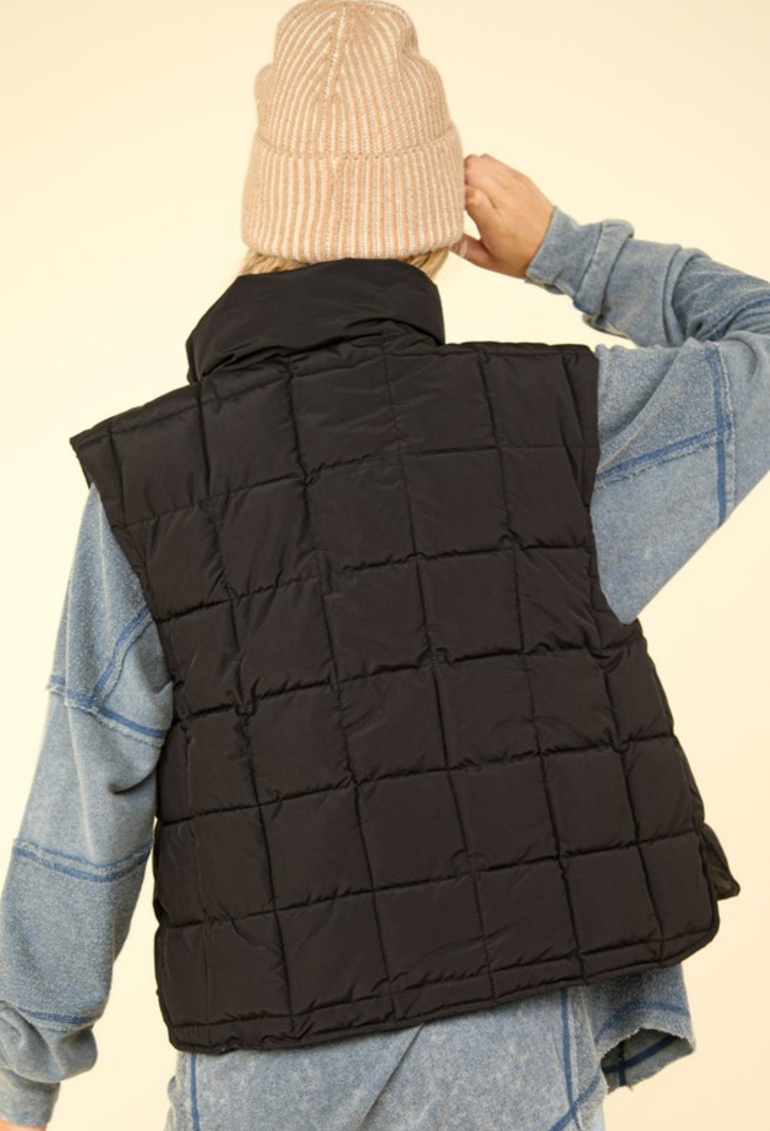 Sami Black Padded Vest