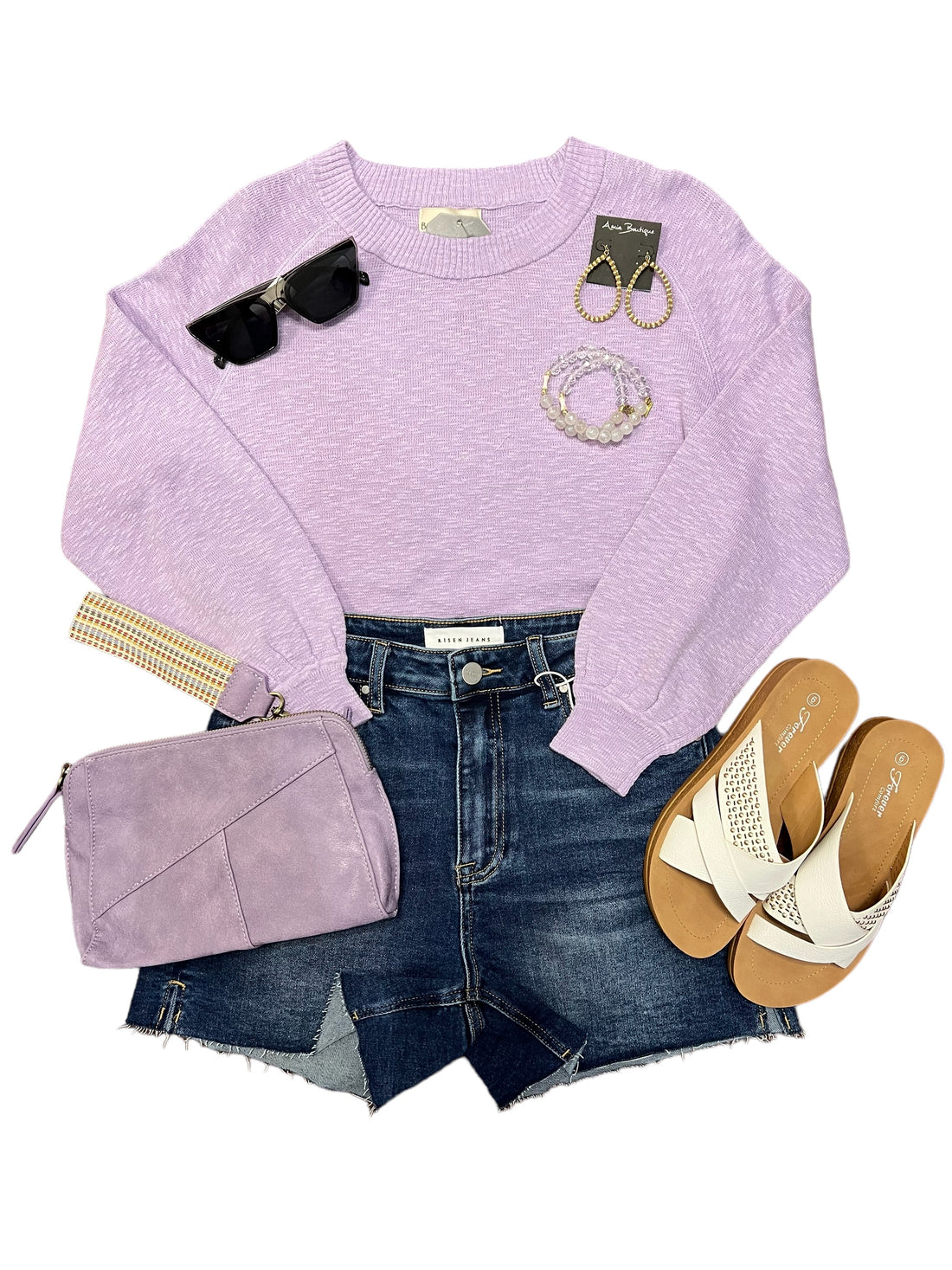 The Bailey Lavender Sweater