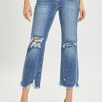 Risen High Rise Cropped Jeans