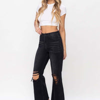 Vervet Black 90’s Vintage Crop Flare Jeans