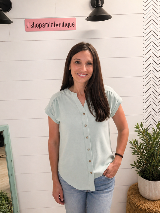 Effortless Button Blouse