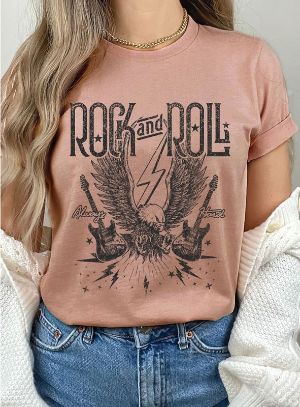 Mauve Rock and Roll Tee